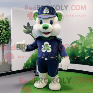 Navy Four Leaf Clover...