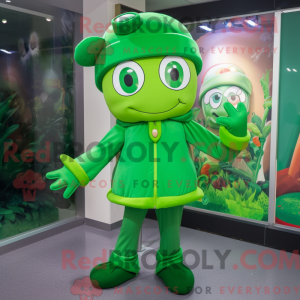 Green Acrobat mascot...