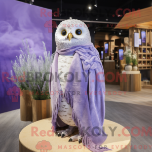 Lavender Owl mascot costume...