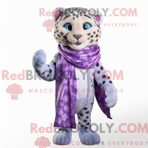 Lavendel leopard maskot...