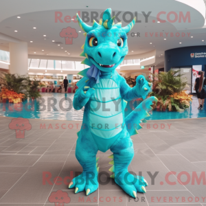 Turkis Dragon maskot...