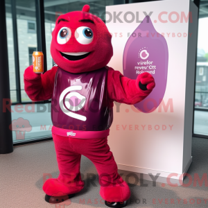 Magenta Soda Can mascot...