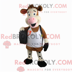 Jersey Cow maskot kostume...