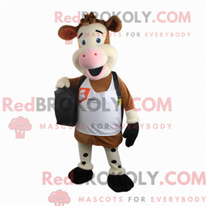 Postava maskota Jersey Cow...
