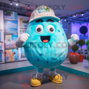 Cyan kartoffel maskot...