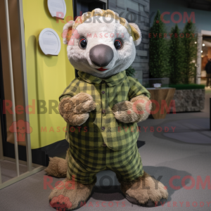 Olive Pangolin mascot...