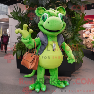 Lime Green Hydra mascot...