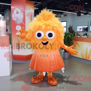 Orange Ice maskot kostume...