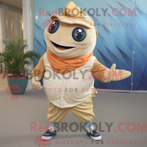 Tan Tuna mascot costume...