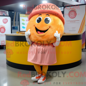 Peach Donut mascot costume...
