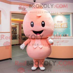 Peach Donut mascot costume...