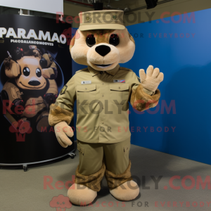 Tan Para Commando mascot...