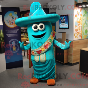 Turquoise Fajitas mascot...