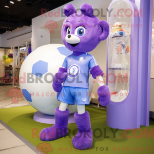 Lavender Soccer Goal maskot...