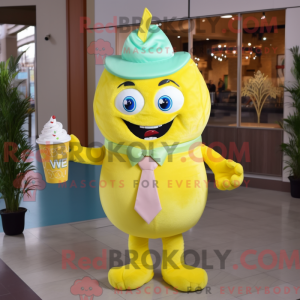 Lemon Yellow Cupcake mascot...