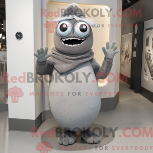 Gray Cyclops mascot costume...