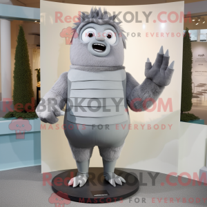 Gray Cyclops mascot costume...