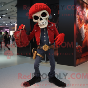 Red Skull-maskotdraktfigur...