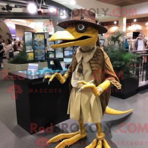 Guld Dimorphodon maskot...