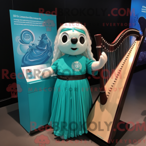 Turquoise Celtic Harp...