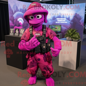 Magenta Marine Recon mascot...