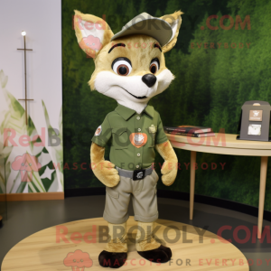 Maskottchenkostüm Olive Fox...