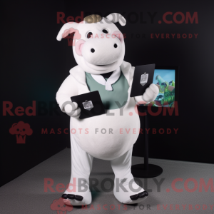White Bull maskot kostume...