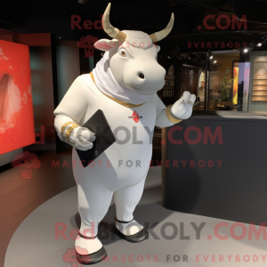 White Bull maskot kostume...