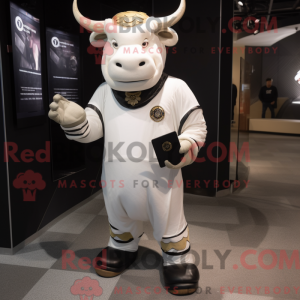White Bull maskot kostume...