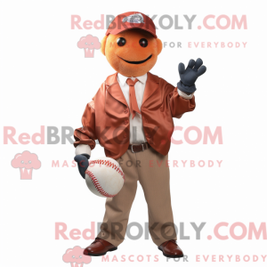 Rust Baseball Ball maskot...