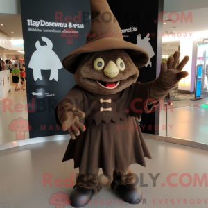 Brown Witch S Hat mascot...