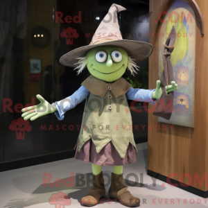 Olive Witch S Hat mascot...
