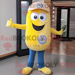Lemon Yellow Donut mascot...