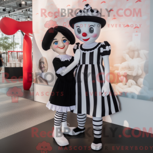Mime maskot kostume...