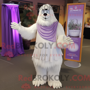 Lavendel Sasquatch maskot...