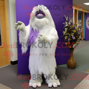 Lavendel Sasquatch maskot...
