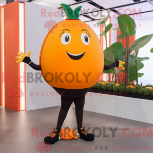 Orange melon maskot kostume...