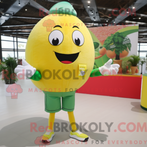 Citrongul vandmelon maskot...