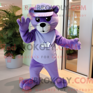 Lavender Panther mascot...