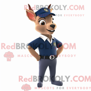 Navy Roe Deer mascot...