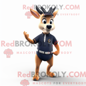 Navy Roe Deer mascot...