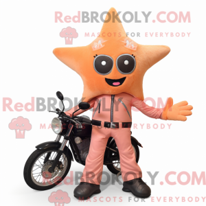 Peach Starfish mascot...