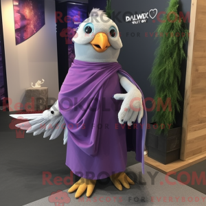 Purple Dove mascot costume...