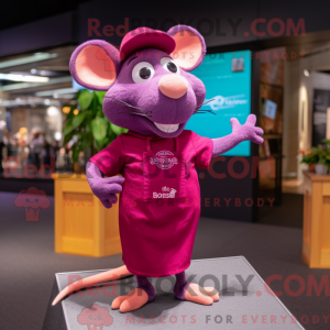 Magenta Ratatouille mascot...