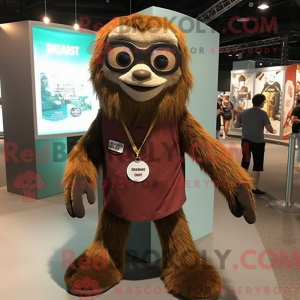 Rust Sloth Maskottchen...