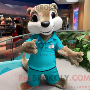 Turquoise Mongoose mascot...