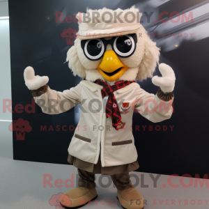 Beige Fried Chicken mascot...