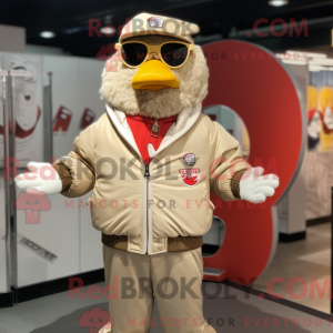Beige Fried Chicken mascot...
