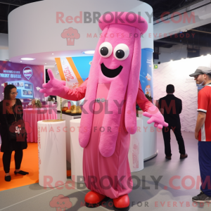Pink Spaghetti mascot...