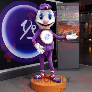 Purple Acrobat mascot...